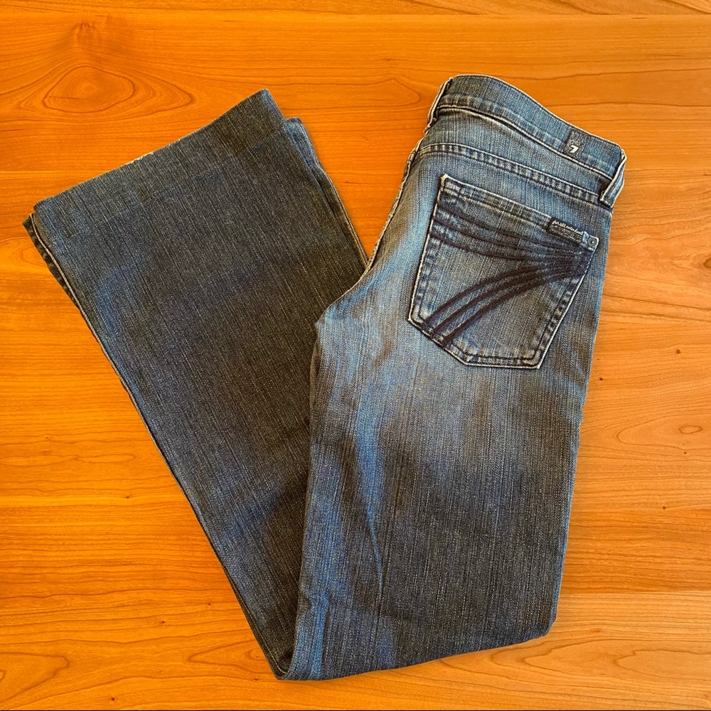 7 For All Mankind Lexie Dojo Petite Jeans. W28xL29.